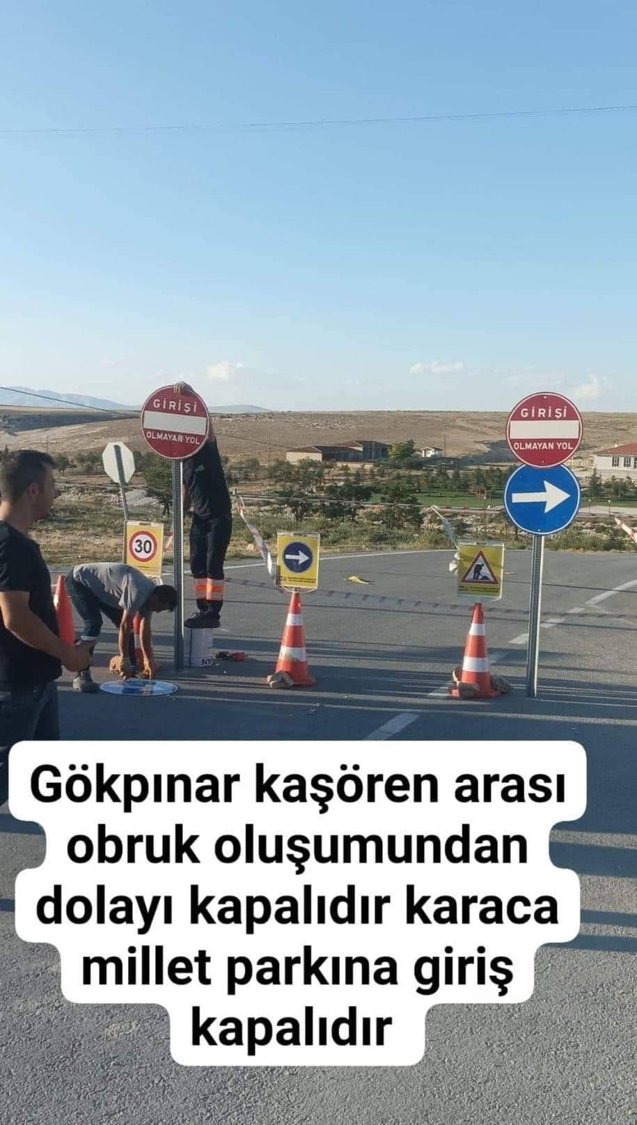 Konya’nın korkulu rüyası! Obruk oluşan yol kapatıldı 6